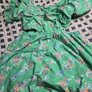 a new day Green Floral Midi Dress